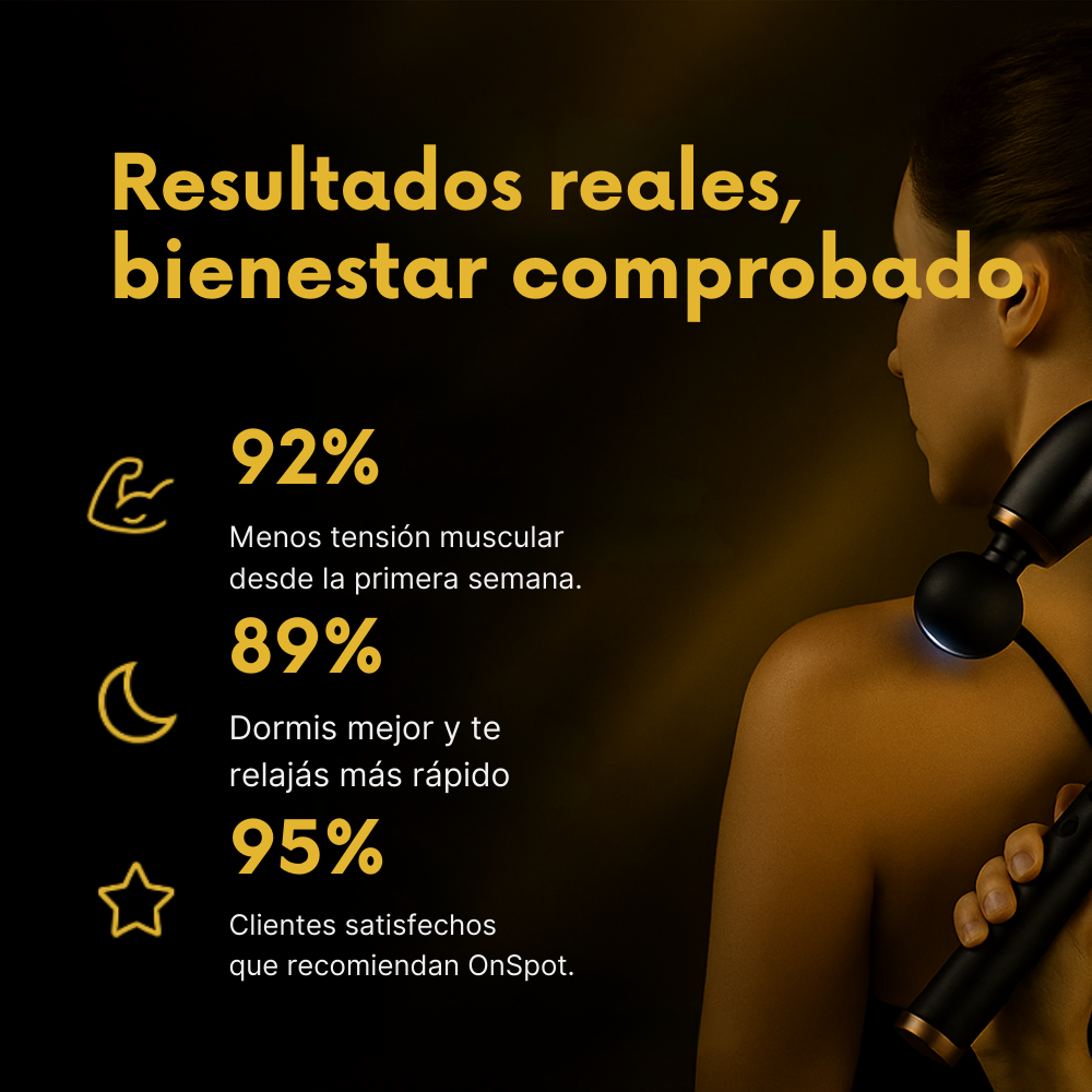 Masajeador OnSpot: Tu sesión premium sin salir de casa